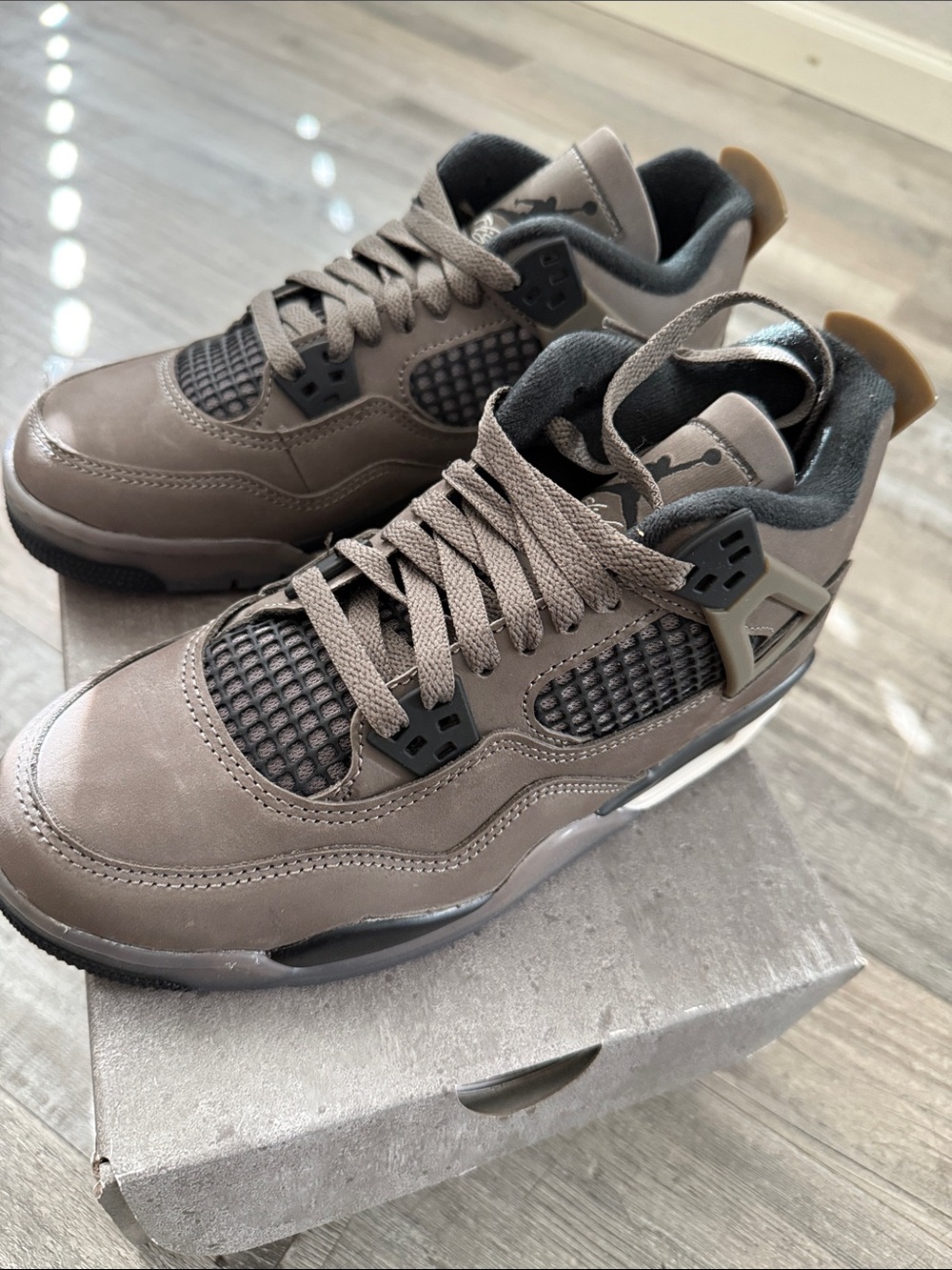 Jordan 4 Retro "Cave Stone and Black" Kids' Shoe size 5